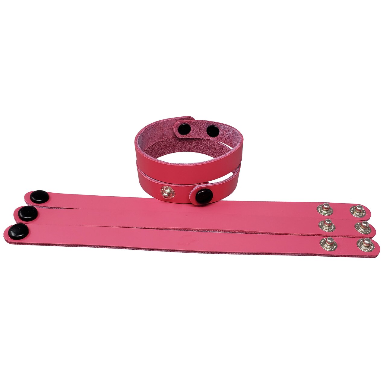 10 Packs Adjustable Leather Bracelets 1/2 Inch wide in many colors – Fundraising, promotional, business gifts-Made in USA